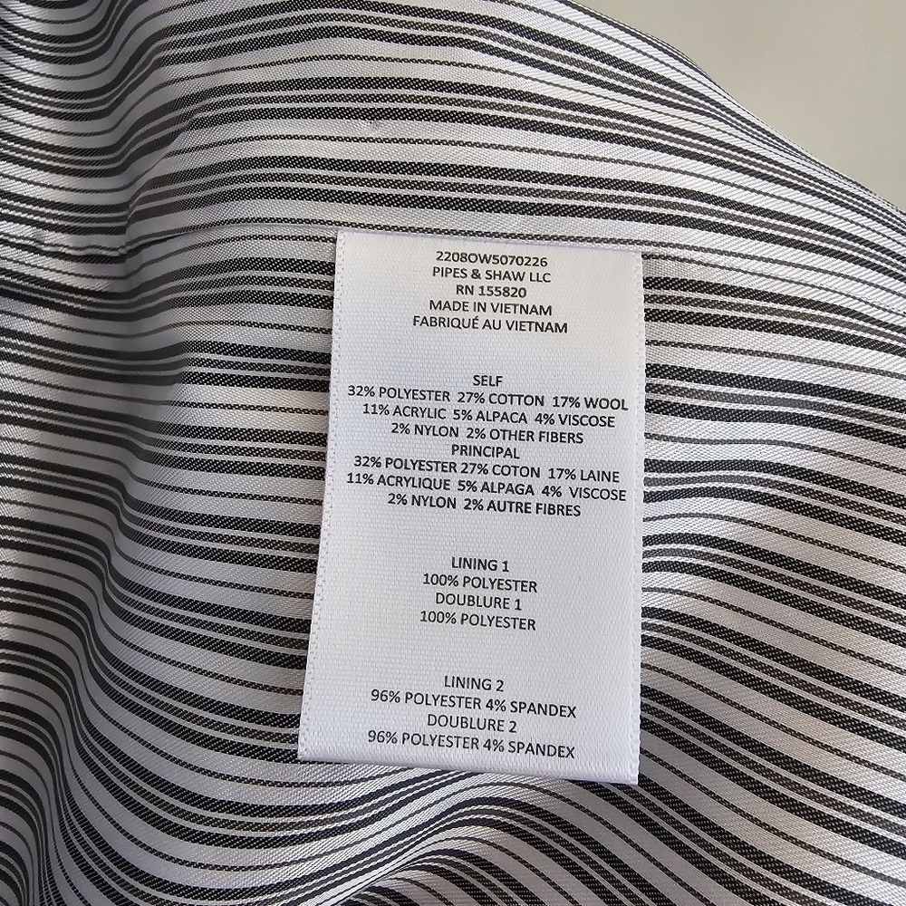 NWT Veronica Beard wool blend Deena Dickey Plaid Coat size M - Picture 8 of 10